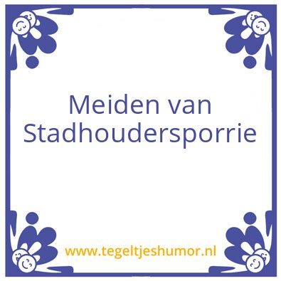 Tegeltje: Meiden