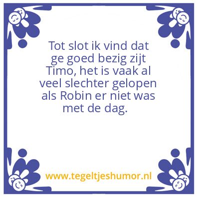 Tegeltje: sas