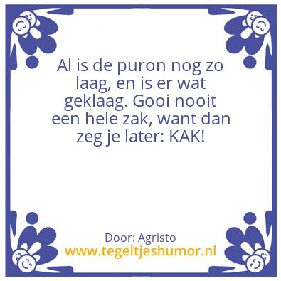 Tegeltje: Puron