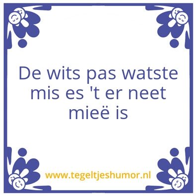 Tegeltje: Foeksewild