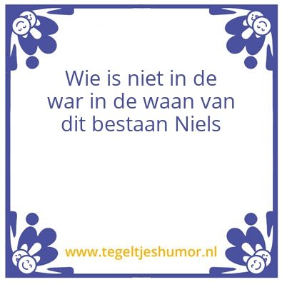 Tegeltje: Waan