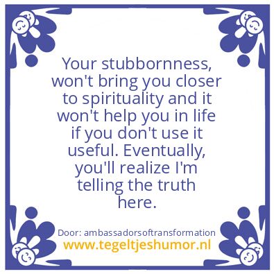 Tegeltje: Im so Spiritual