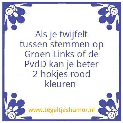 Tegeltje: Stemmen