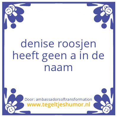 Tegeltje: The Key ?