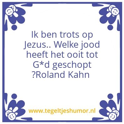 Tegeltje: Jezus