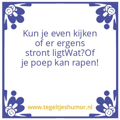 Tegeltje: Arie