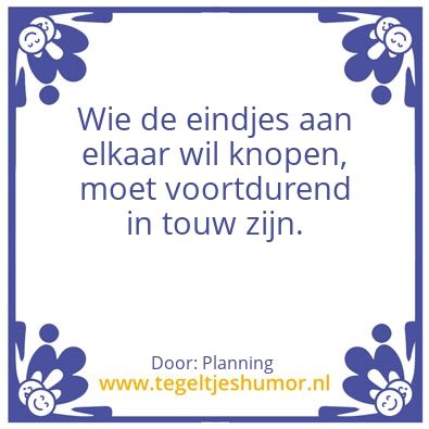 Tegeltje: Werk