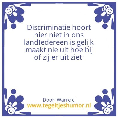 Tegeltje: Warre de tegel legger