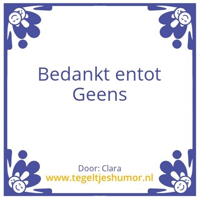 Tegeltje: Tegeltje