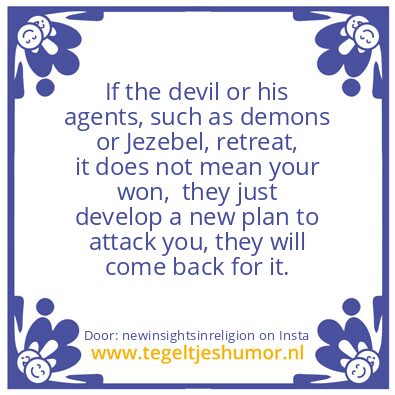Tegeltje: The devil is a ambush predator