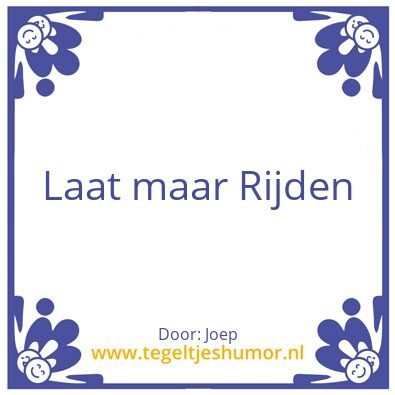 Tegeltje: Joep