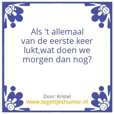 Tegeltje: Slogan van Sint-Anna