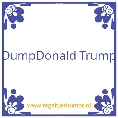 Tegeltje: Zijn eigen tegenpartij