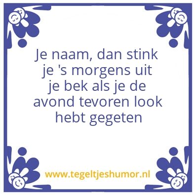 Tegeltje: Heb je een A, E, I, O of U