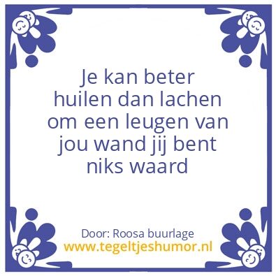 Tegeltje: Love