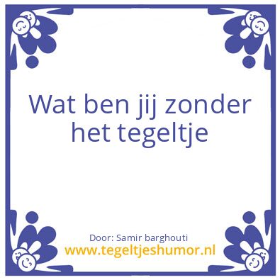 Tegeltje: Eten