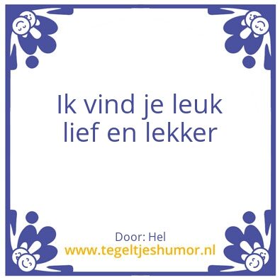 Tegeltje: Ja