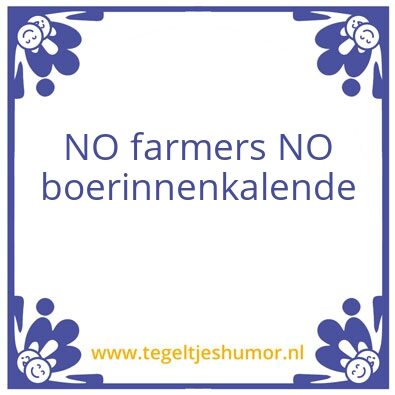 Tegeltje: Boer