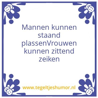 Tegeltje: Zeiken