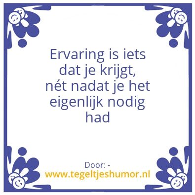 Tegeltje: –