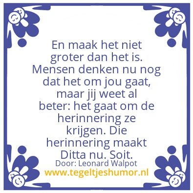 Tegeltje: Soit