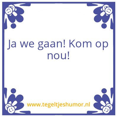 Tegeltje: Weg