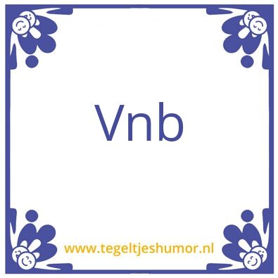 Tegeltje: VNB