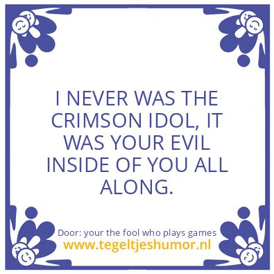 Tegeltje: nobody tells me what to do