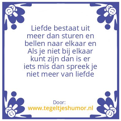 Tegeltje: Is dit liefde