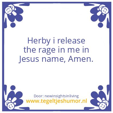 Tegeltje: Herby i release the rage in me