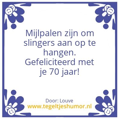 Tegeltje: mijlpaal