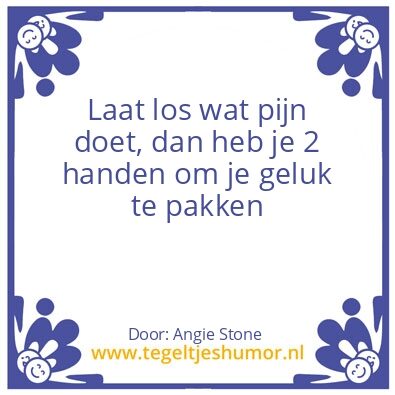 Tegeltje: Laat los
