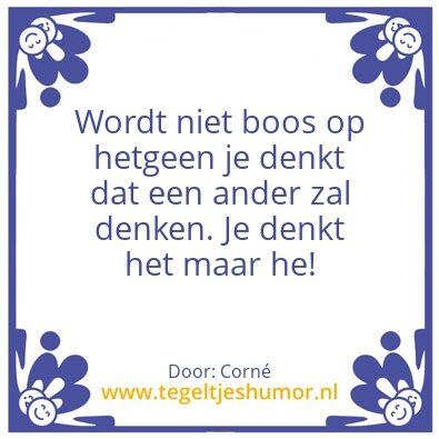 Tegeltje: Denken