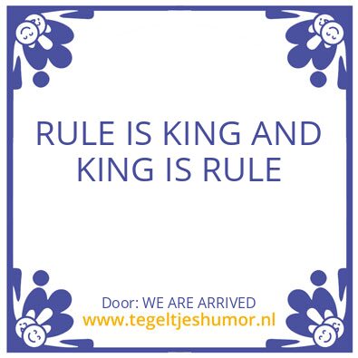 Tegeltje: AL IS WELL