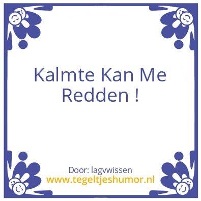 Tegeltje: Mijn lijfspreuk !