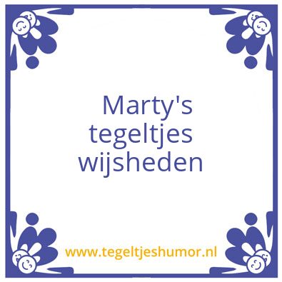 Tegeltje: mart
