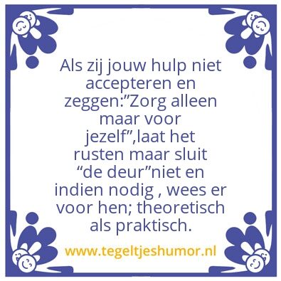 Tegeltje: â€œKleinzieligenâ€.