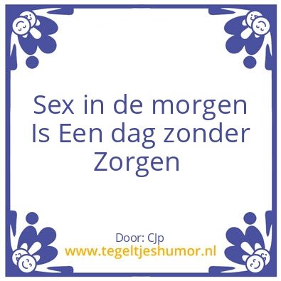Tegeltje: Sex