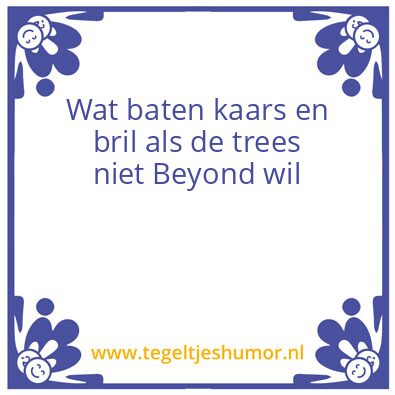 Tegeltje: Tegel