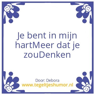 Tegeltje: hart