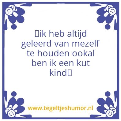 Tegeltje: Kut of keizerkind