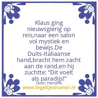 Tegeltje: Klausi