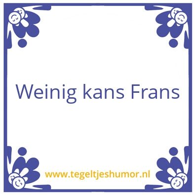 Tegeltje: Verreuzel