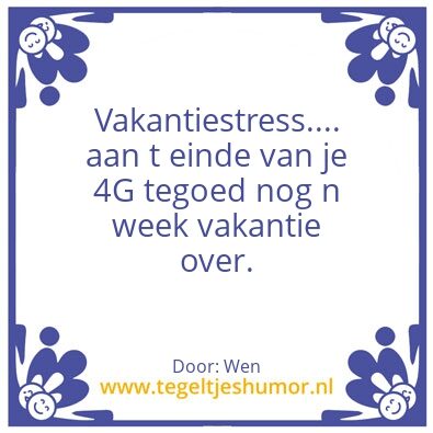 Tegeltje: 4G