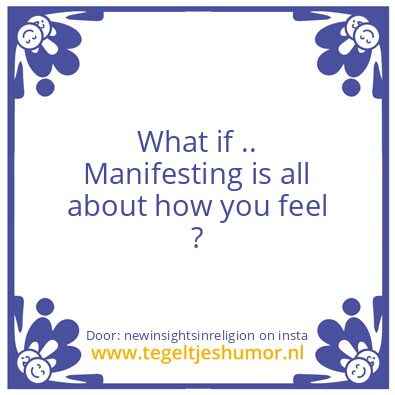 Tegeltje: Manifesting.