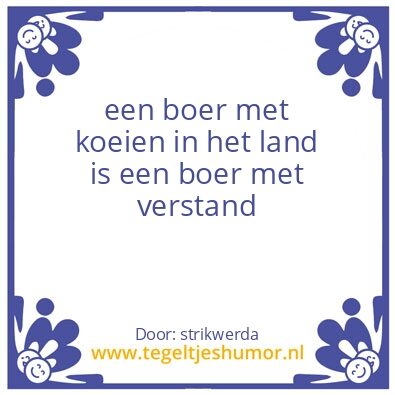 Tegeltje: boer