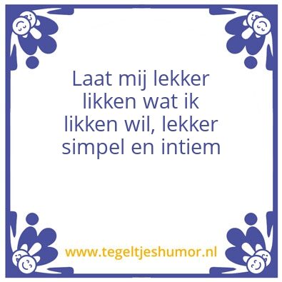 Tegeltje: Voor jou