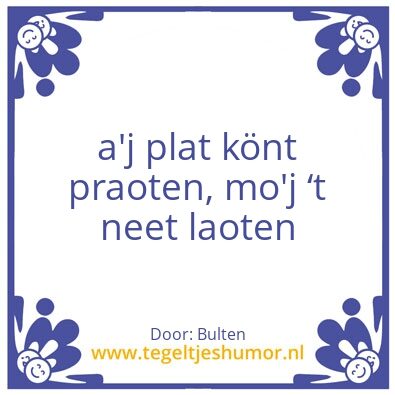 Tegeltje: Bulten