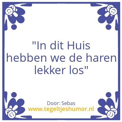 Tegeltje: Losse haren
