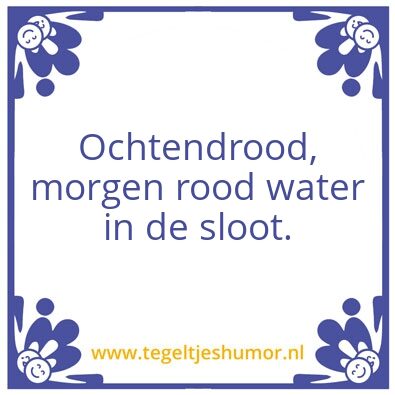 Tegeltje: Rood